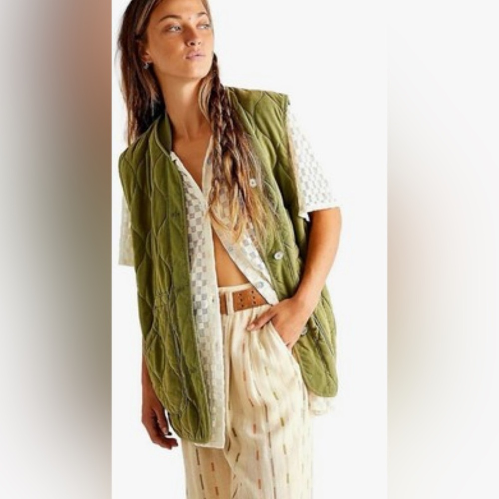 Free People We the Free Billy military vest in adventurer